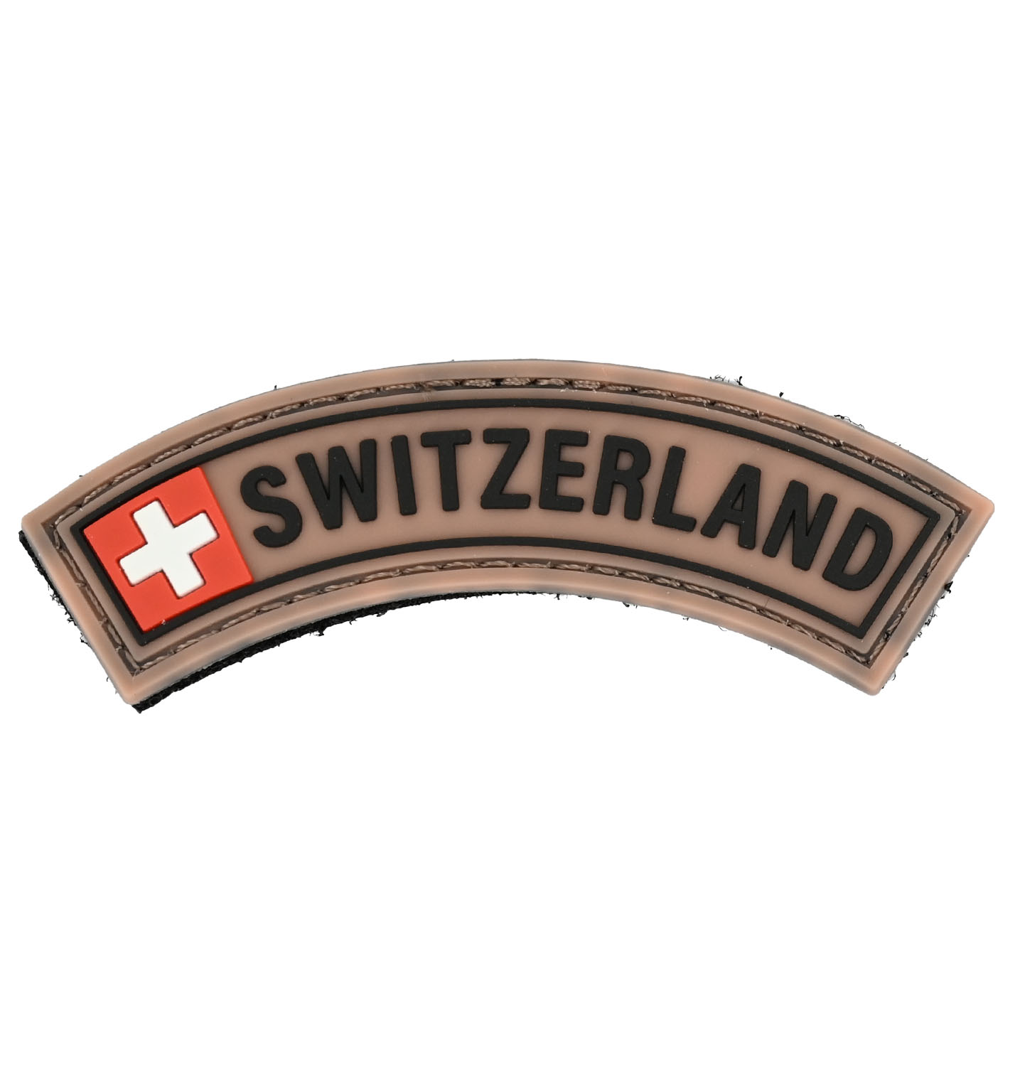 Distintivo Svizzera PVC curvo