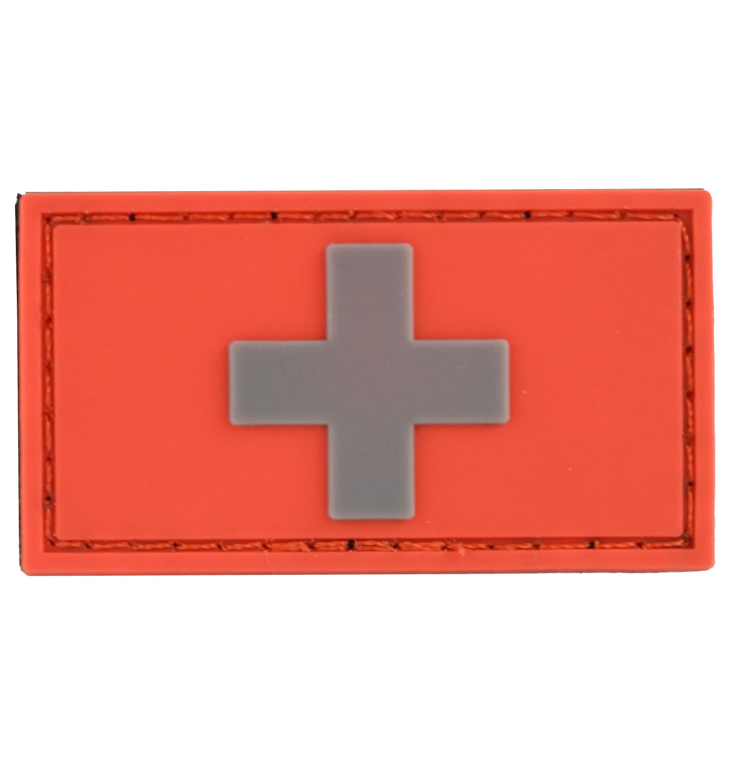Badge Drapeau suisse Rectangle PVC