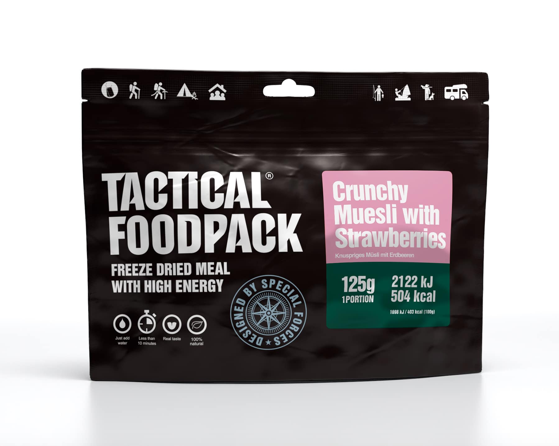 Tactical Foodpack Crunchy Strawberry Müsli