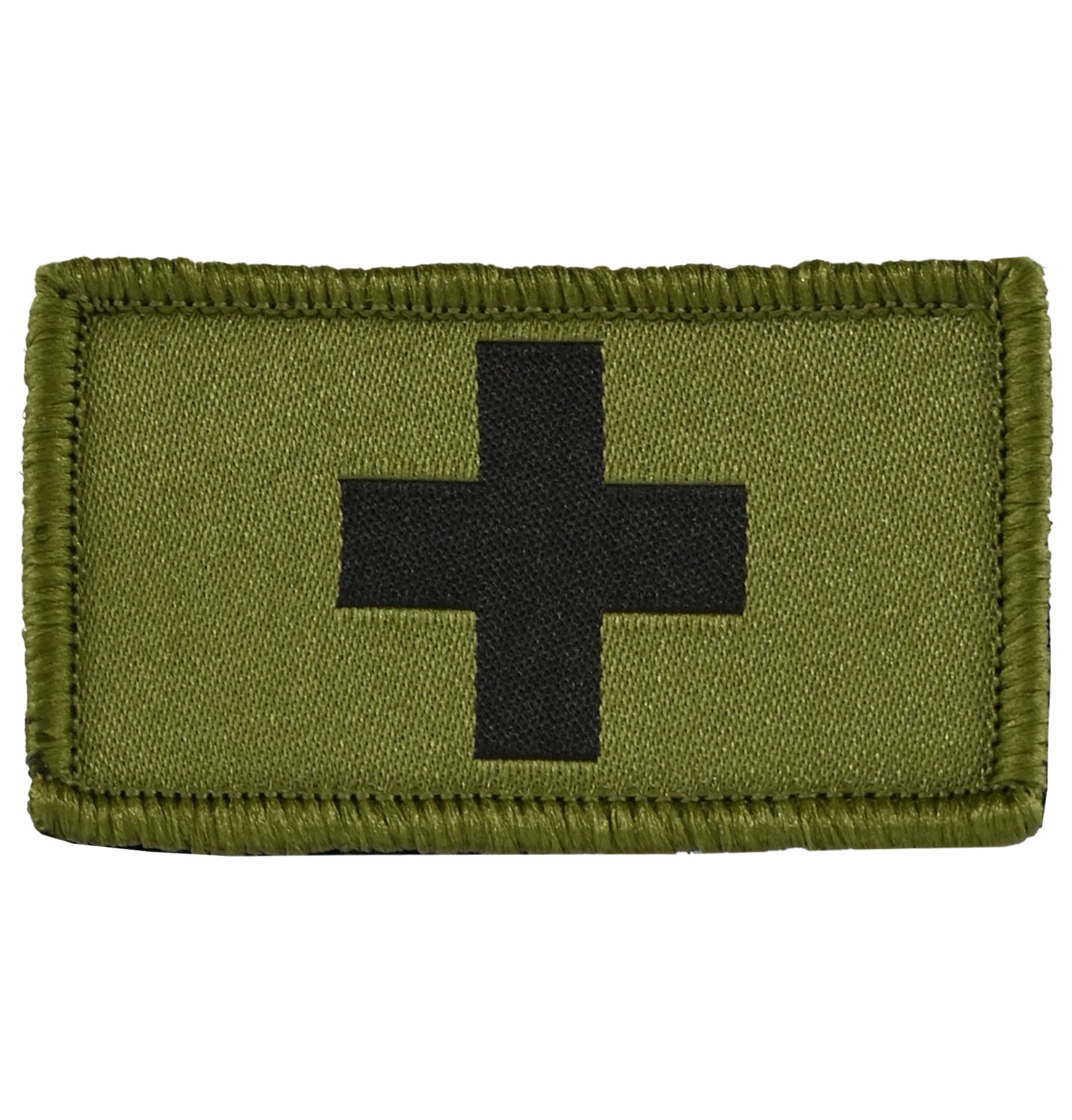 Badge drapeau suisse rectangle tissé