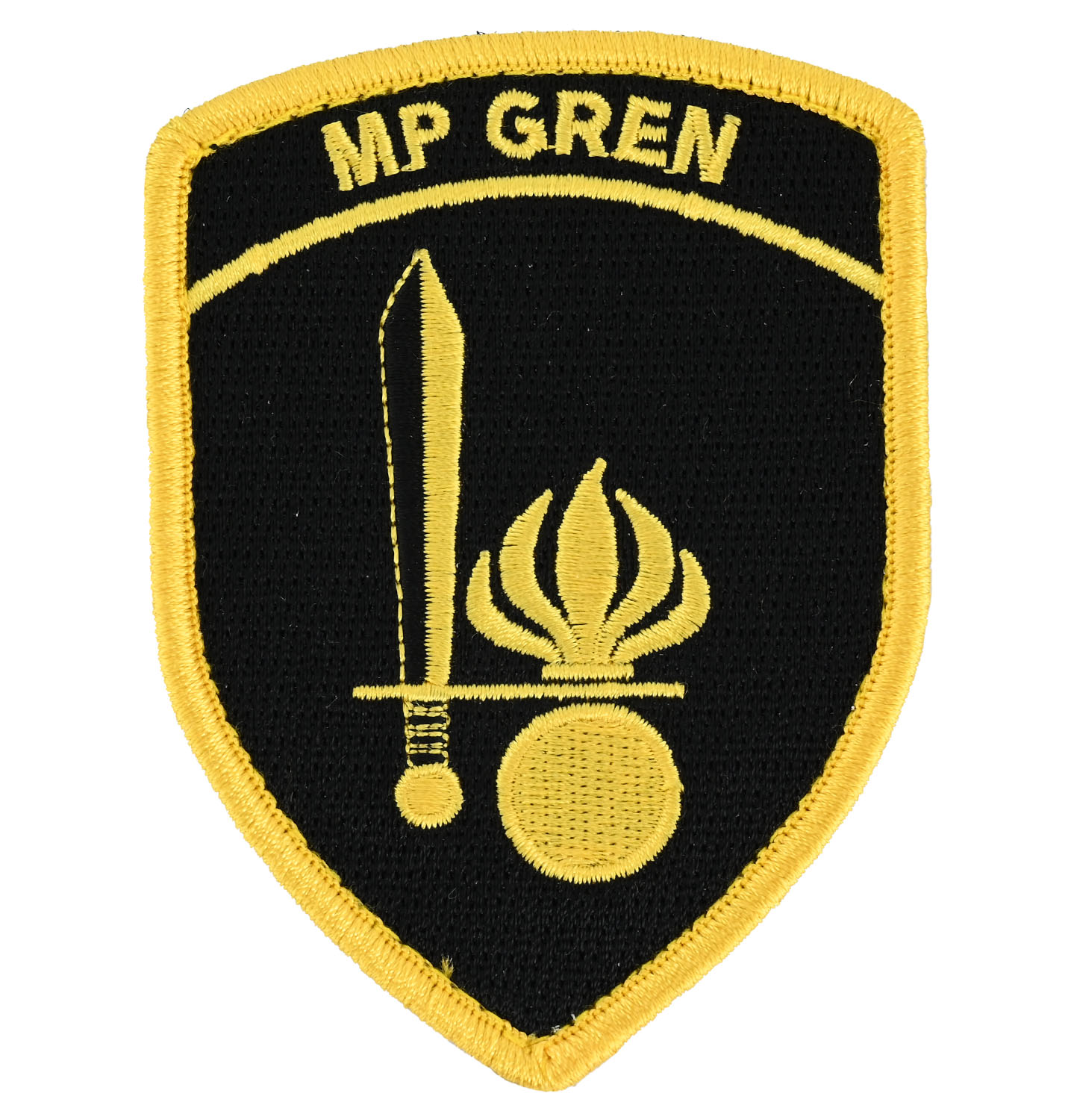 Badge d'armoiries brodé MP Grenadier